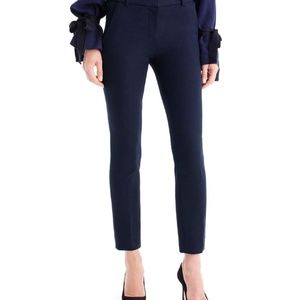 J. Crew Cameron Skinny Trousers, Size 8, NWT, Navy
